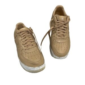 Nike Air Force 1 07 LV8 Mens Sneakers 8.5 Tan‎ Leather Low Top Streetwear